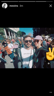 [At the Women's March in L.A.]
